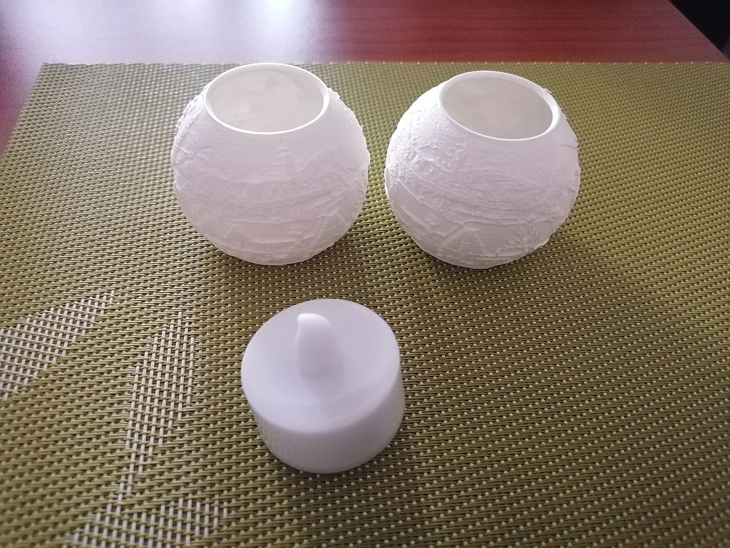 3D Printed Lithophane Snowball