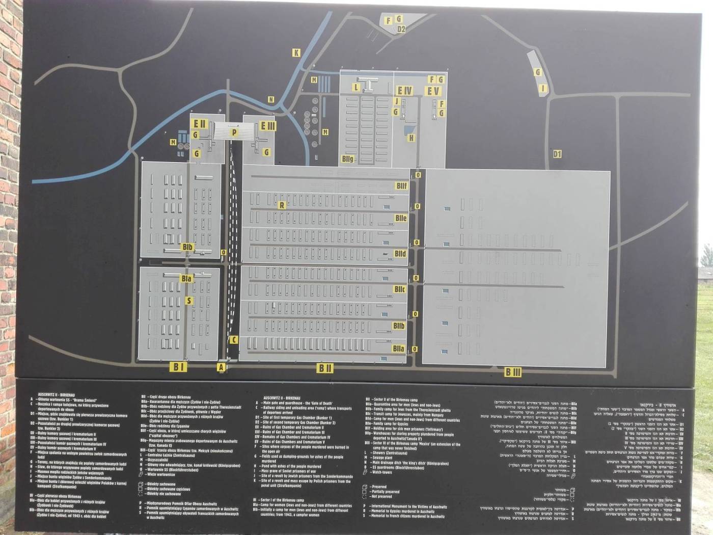 Auschwitz Birkenau Concentration Camp Map