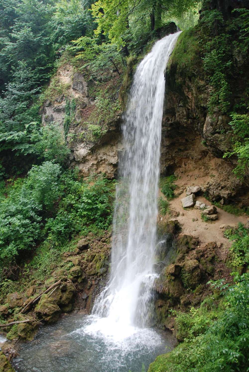 Waterfall Lillafüred Lillafured, river Szinva