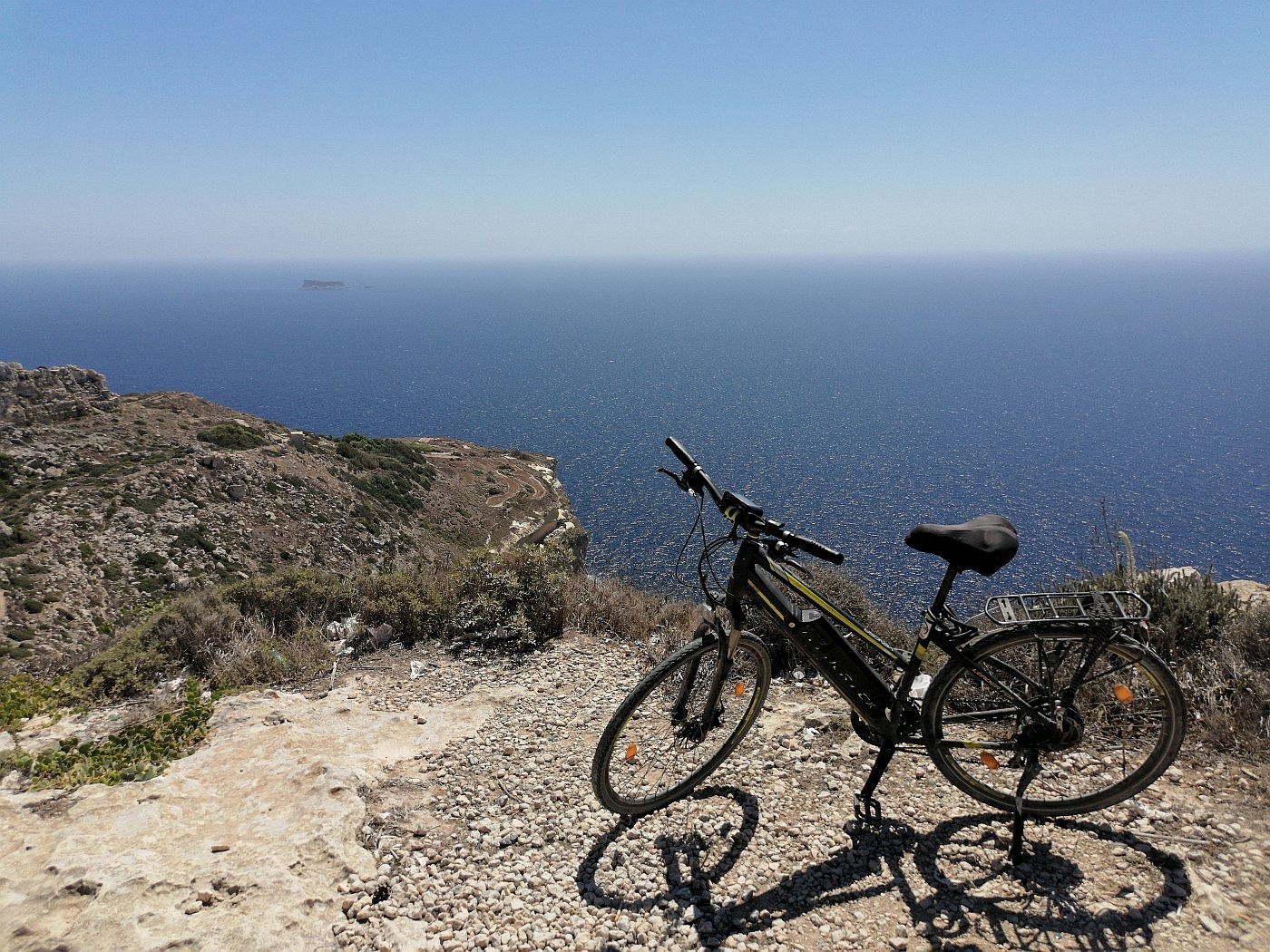 Dingli Cliffs on Bike, Malta