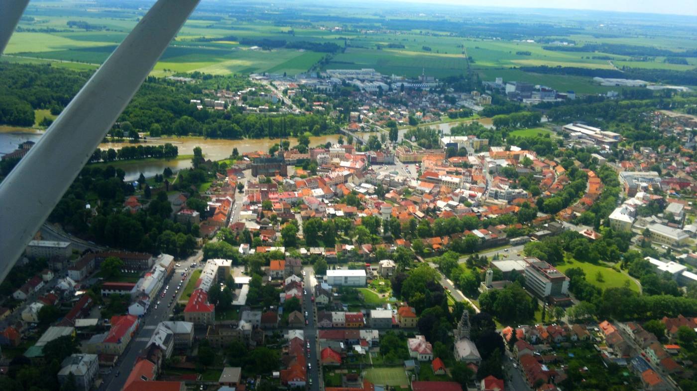 nymburk aerial view